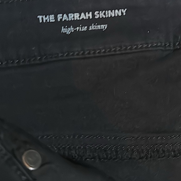 AG Jeans - The Farrah Skinny High Rise Skinny in Black. Excellent Condition. - Picture 10 of 12